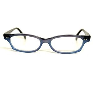 Lafont Paris Eyeglasses Womens Blue Purple Ombre Rectangle Frames Made in France